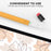 AHASTYLE PT180-1 For Apple Pencil 1st Generation Retro Silicone Capacitive Stylus Pen Protective Cover - Orange - 5