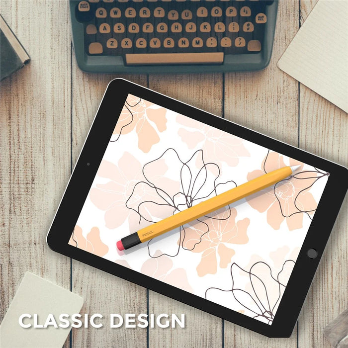 AHASTYLE PT180-1 For Apple Pencil 1st Generation Retro Silicone Capacitive Stylus Pen Protective Cover - Orange - 6