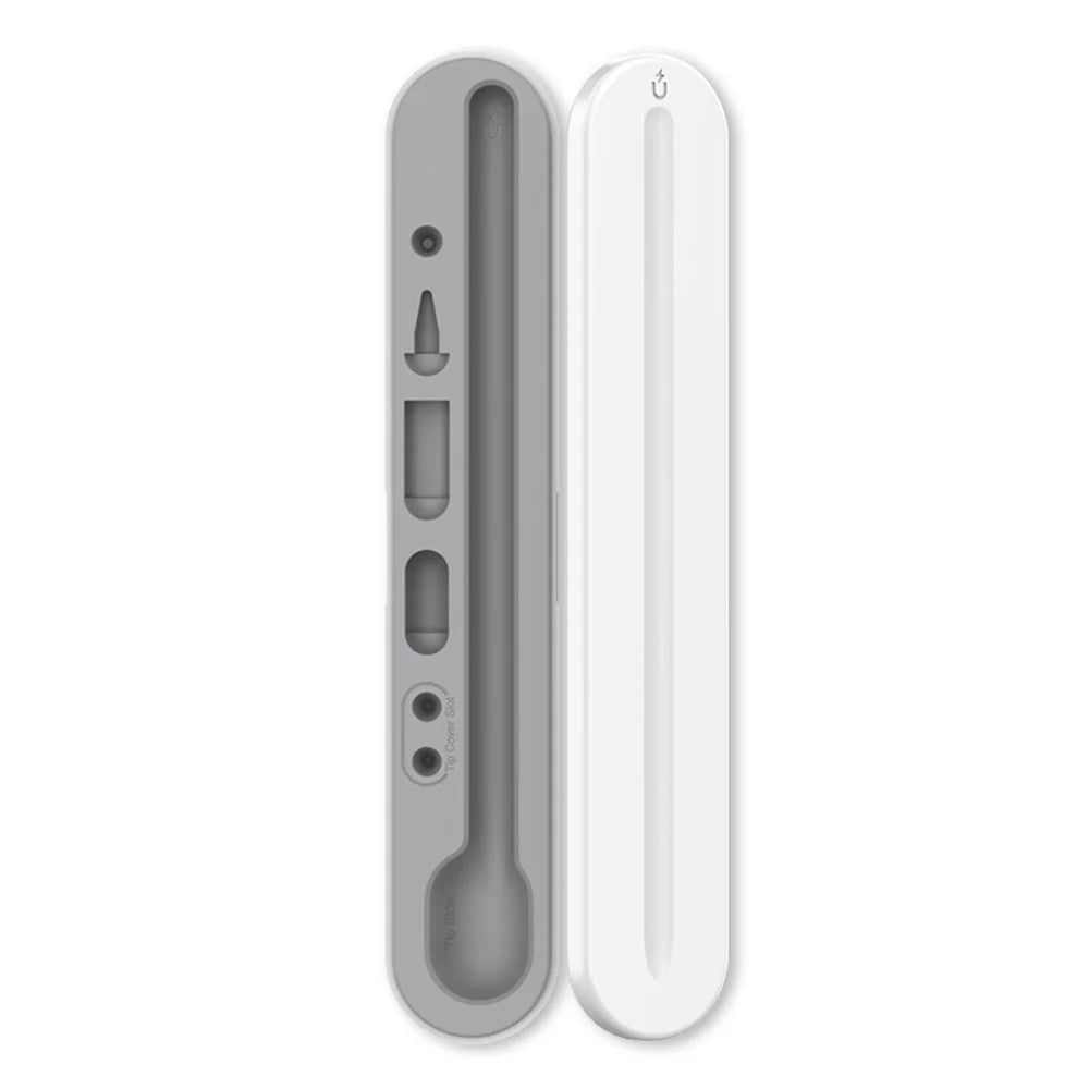 AHASTYLE PT121 Storage Box for Apple Pencil 1st / 2nd Generation Magnetic Stylus Pen Protective Case - White - 2
