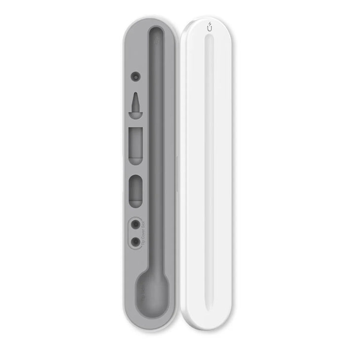 AHASTYLE PT121 Storage Box for Apple Pencil 1st / 2nd Generation Magnetic Stylus Pen Protective Case - White - 2