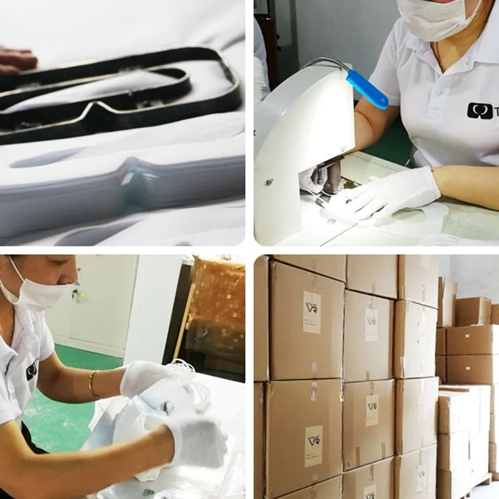 100Pcs Disposable VR Mask Patch 3D VR Headset Sanitary Face Mask Cover Universal Non-Woven Sanitary Eye Cover Mask - 5