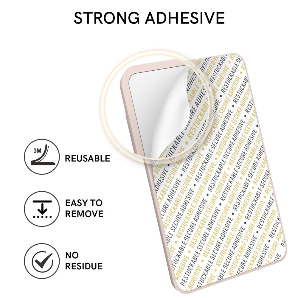 AHASTYLE PT133-A-S Phone Back Card Holder Adhesive Stick-On Card Slot Pocket - Pink - 3