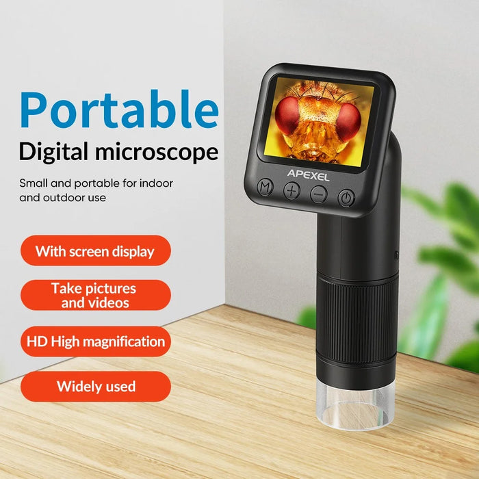 APEXEL MS008 Handheld Portable Digital Microscope Electronic Magnifier Camera with HD 2-Inch Screen - 3