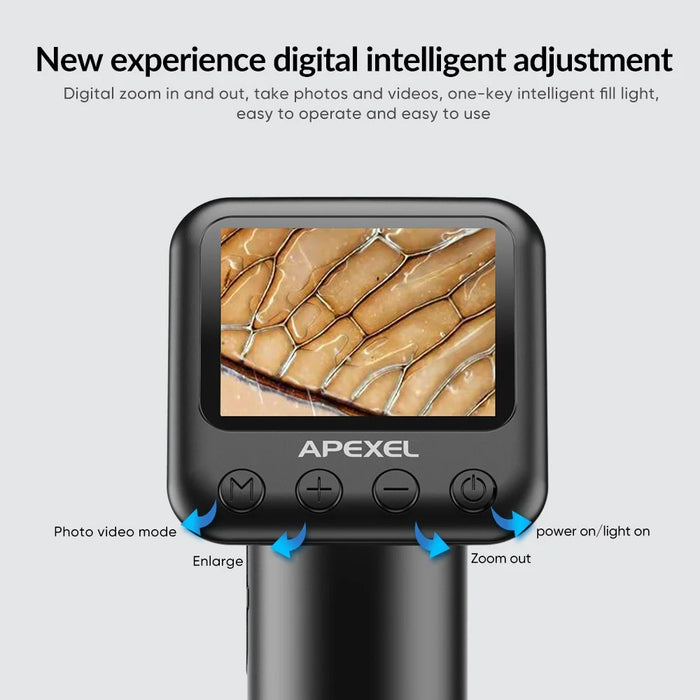 APEXEL MS008 Handheld Portable Digital Microscope Electronic Magnifier Camera with HD 2-Inch Screen - 5