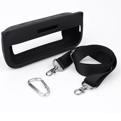 Silicone Protector Case for Bose SoundLink Flex Bluetooth-compatible Wireless Speaker Portable Protective Cover - Black - 1