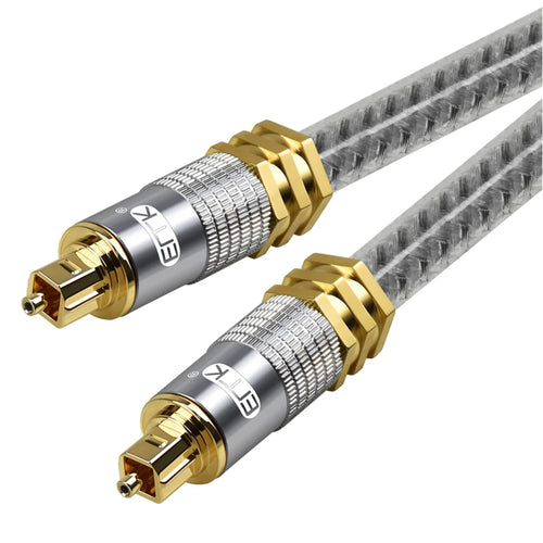 EMK YL-A 1.5m OD8.0mm Digital Optical Audio Cable Gold Plated Connector S / PDIF Toslink Lead Cord - 1