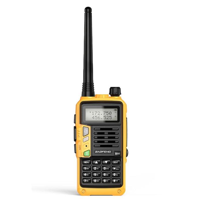 BAOFENG UV-S9 Plus Portable Walkie-Talkie UV Dual Band Handheld Radio Interphone, USB Charging, EU Plug - Yellow - 1