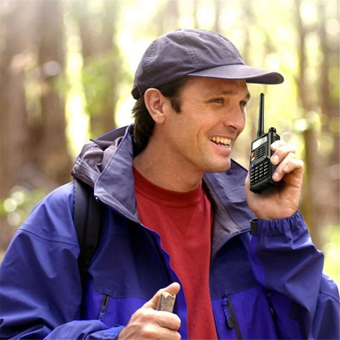 BAOFENG UV-S9 Plus Portable Walkie-Talkie UV Dual Band Handheld Radio Interphone, USB Charging, EU Plug - Yellow - 6