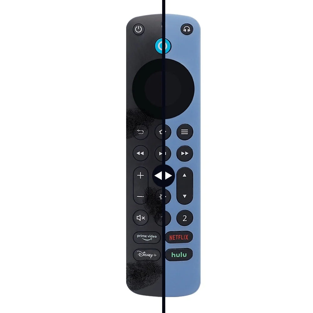 For Amazon Alexa Voice Remote Pro Anti-scratch Protective Case TV Remote Controller Silicone Sleeve Cover - White - 4
