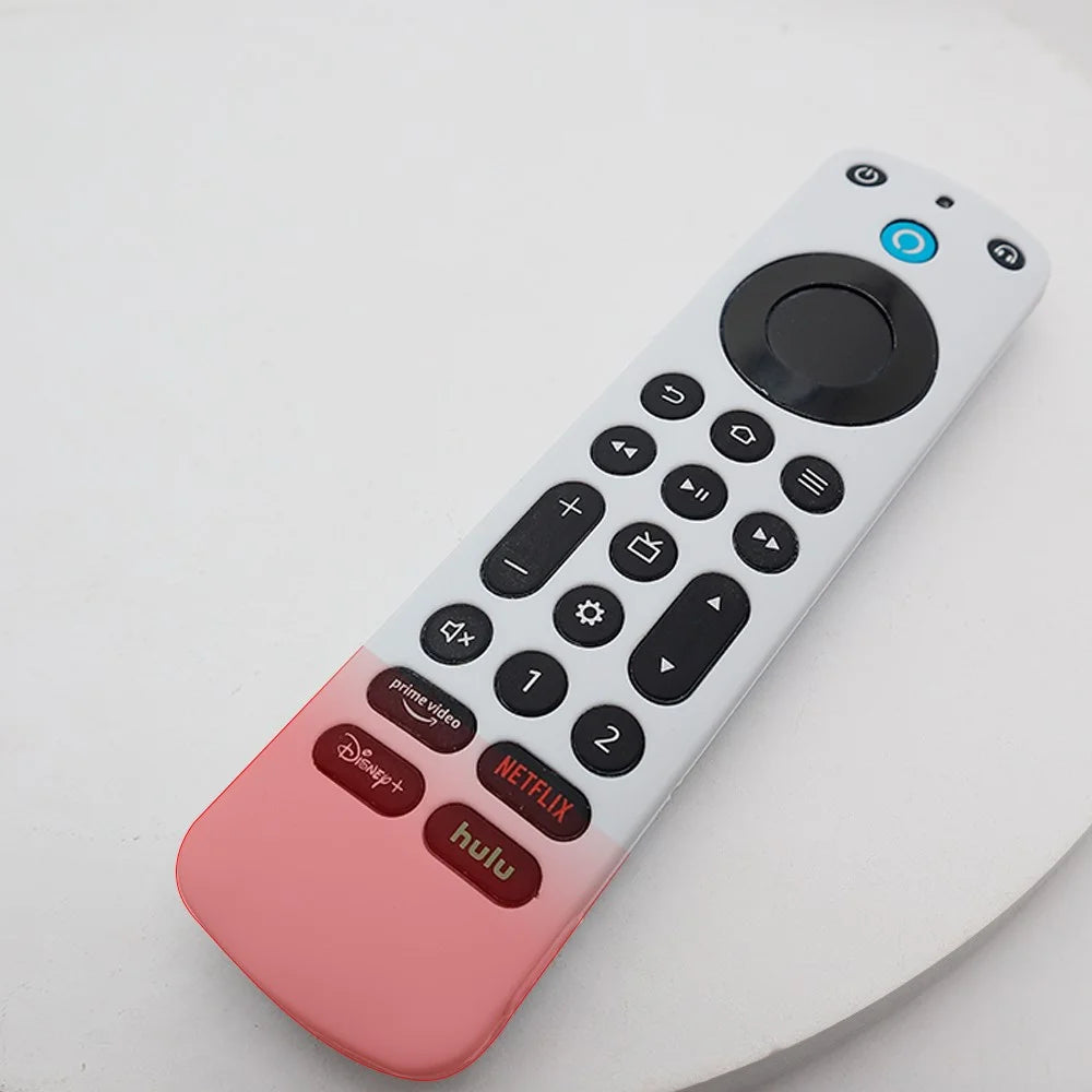 For Amazon Alexa Voice Remote Pro Anti-scratch Protective Case TV Remote Controller Silicone Sleeve Cover - White - 5