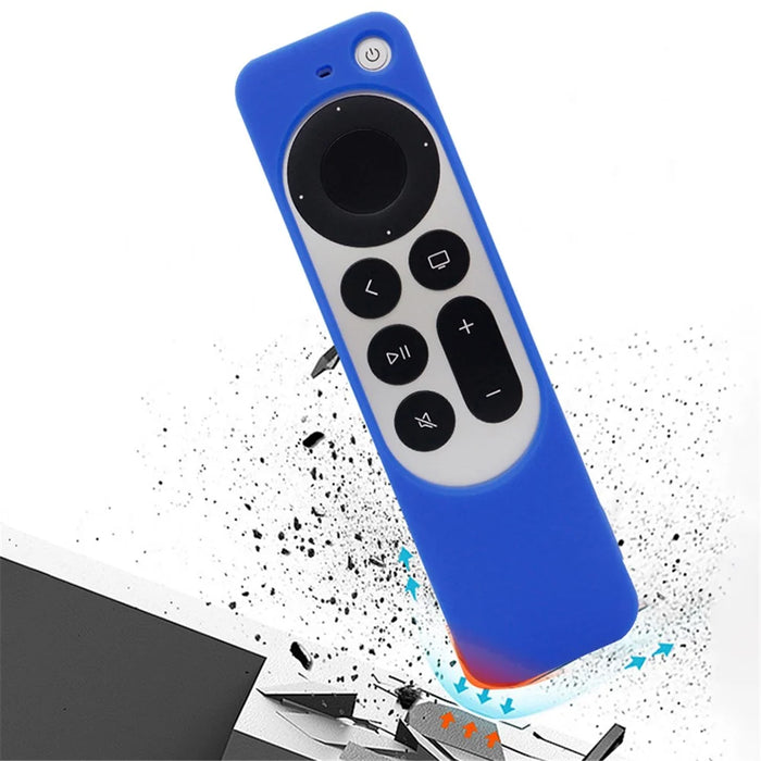 2Pcs / Set For Apple TV 4K 2022 Folding Style Soft Silicone Set-top Box Protective Cover + Remote Control Case - Black - 2