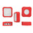 Soft Silicone Case for Apple TV 4K 2022 Drop-proof Set Top Box Protective Cover - Red - 5