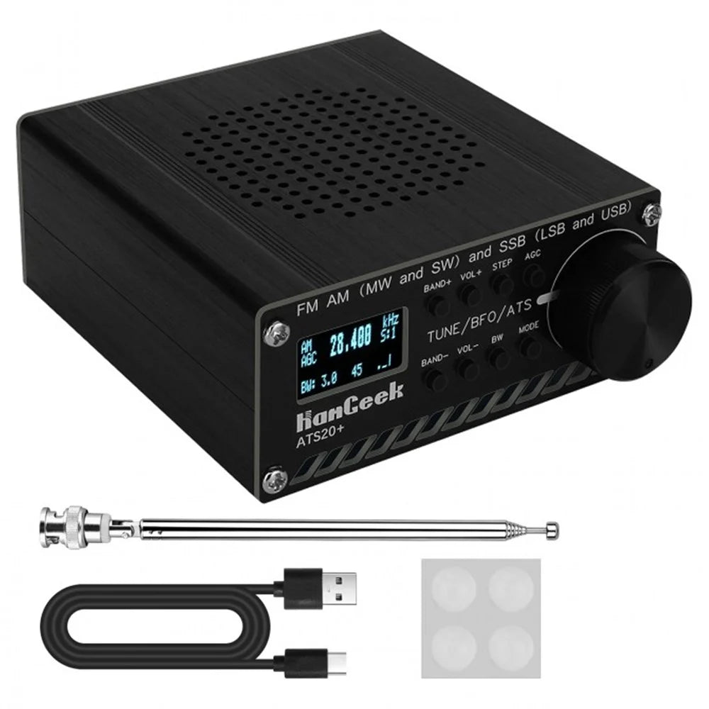 ATS-20+ Full Band Radio Receiver 0.96 Inch Screen DSP SDR Receiver FM AM (MW and SW) and SSB (LSB and USB) Portable Radio - 1