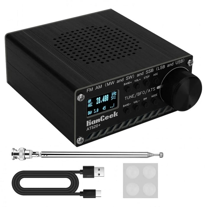 ATS-20+ Full Band Radio Receiver 0.96 Inch Screen DSP SDR Receiver FM AM (MW and SW) and SSB (LSB and USB) Portable Radio - 1