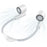 Portable USB Charging Hanging Neck Mini Cooling Fan ABS Summer Mute Turbo Fan Cooler - White - 1