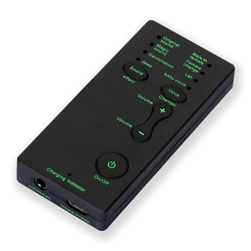 M1 Sound Card Changer Portable Mini Voice Changer for Live Streaming, Gaming - Black - 1