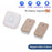 CACAZI FA12 60 Songs Home Wireless Doorbell Waterproof Remote Smart Calling Bell, 1 Transmitter+2 Receivers - Gold / EU Plug - 2