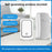ML01 Self-powered Wireless Door Bell 38 Ringtones Home Intelligent Alarm System, 1 Transmitter+1 Receiver - Black / EU Plug - 4