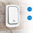 ML01 Self-powered Wireless Door Bell 38 Ringtones Home Intelligent Alarm System, 1 Transmitter+1 Receiver - Black / EU Plug - 5