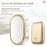 CACAZI FA99 Wireless Self-generating Press Doorbell Home Remote Door Bell, 1 Receiver and 1 Transmitter - EU Plug / Gold - 2