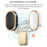 CACAZI FA99 Wireless Self-generating Press Doorbell Home Remote Door Bell, 1 Receiver and 1 Transmitter - EU Plug / Gold - 7