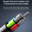 M50 5m Hard Wire 1080P HD Industrial Endoscope 8mm Lens 5'' IPS Screen Borescope IP67 Waterproof Snake Camera with 8 LED Lights - Orange - 3
