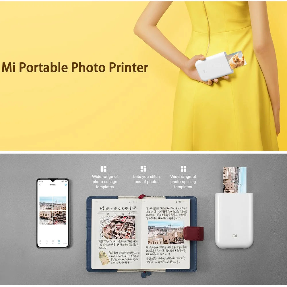 XIAOMI Portable Mini Inkless Bluetooth-compatible Pocket Photo Printer AR Video Photo Printer (Chinese Version) - 3