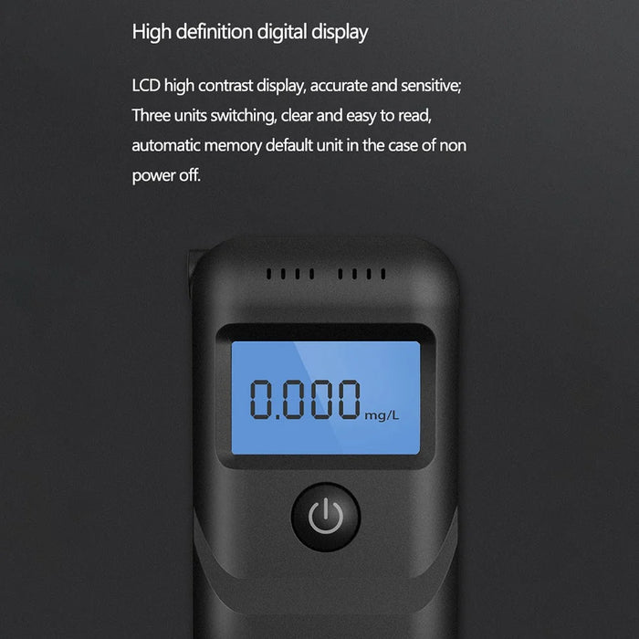 XIAOMIYOUPIN LYDSTO Alcohol Tester High Sensitivity Sensor Alcohol Tester Analyzer with HD Digital Display (Chinese Version) - 7