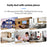 CACAZI FA96 60 Chime Self-powered Wireless Doorbell Smart Home Alarm System, 1 Transmitter+2 Receivers - Black / US Plug - 7