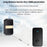 CACAZI FA96 Wireless Doorbell 60 Chime 5 Levels Adjustable Self-powered Alarm System, 2 Transmitters+1 Receiver - Black / US Plug - 4