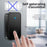 CACAZI FA28 Wireless Doorbell Set with Self-Generating Transmitter + 2 Receiver Smart Home Doorbell - Black / US Plug - 5