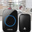 CACAZI FA58 60 Melodies Alarm Wireless Doorbell Kit Home Door Bell with 1 Receiver and 2 Transmitters - Black / EU Plug - 2