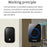 CACAZI FA58 60 Melodies Alarm Wireless Doorbell Kit Home Door Bell with 1 Receiver and 2 Transmitters - Black / EU Plug - 5