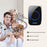 CACAZI FA58 60 Melodies Alarm Wireless Doorbell Kit Home Door Bell with 1 Receiver and 2 Transmitters - Black / EU Plug - 6