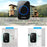 CACAZI FA58 Home Wireless Doorbell Outdoor Waterproof LED Door Bell Chime Kit with 1 Transmitter+2 Receivers - Black / EU Plug - 4