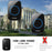 CACAZI FA58 Home Wireless Doorbell Outdoor Waterproof LED Door Bell Chime Kit with 1 Transmitter+2 Receivers - Black / EU Plug - 7