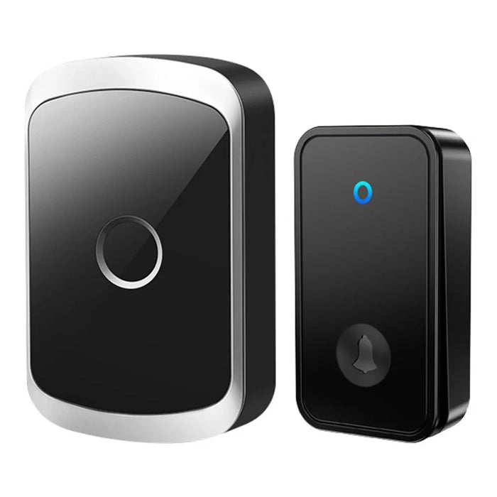 CACAZI FA50 Self-Powered Wireless Doorbell for Home Smart Doorbell Set with Transmitter + Receiver - Black / US Plug - 1