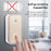 CACAZI FA50 Smart Wireless Doorbell Set Transmitter + 2 Receiver Self-Powered Doorbell for Home - Gold / US Plug - 3