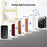 CACAZI FA50 Smart Wireless Doorbell Set Transmitter + 2 Receiver Self-Powered Doorbell for Home - Gold / US Plug - 4