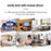 CACAZI FA86 Wireless Smart Doorbell Set 150m Distance Transmitter / Receiver Self-Powered Doorbell - White / US Plug - 4