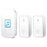 CACAZI FA86 150m Distance Wireless Doorbell Set with 2 Transmitter / Receiver Self-Powered Smart Doorbells - White / US Plug - 1