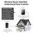 CACAZI FA86 150m Distance Wireless Doorbell Set with 2 Transmitter / Receiver Self-Powered Smart Doorbells - White / US Plug - 2