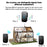 CACAZI FA86 150m Distance Wireless Doorbell Set with 2 Transmitter / Receiver Self-Powered Smart Doorbells - White / US Plug - 6