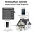CACAZI FA78 Self-Generating Wireless Doorbells Set with 2 Transmitter / Receiver Smart Home Doorbell - Black / US Plug - 2