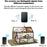 CACAZI FA78 Self-Generating Wireless Doorbells Set with 2 Transmitter / Receiver Smart Home Doorbell - Black / US Plug - 6