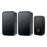 CACAZI FA78 Smart Wireless Doorbells Set with Transmitter / 2 Receiver Self-Generating Home Doorbell - Black / US Plug - 1