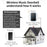 CACAZI FA78 Smart Wireless Doorbells Set with Transmitter / 2 Receiver Self-Generating Home Doorbell - Black / US Plug - 2