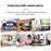 CACAZI FA78 Smart Wireless Doorbells Set with Transmitter / 2 Receiver Self-Generating Home Doorbell - Black / US Plug - 4