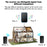 CACAZI FA78 Smart Wireless Doorbells Set with Transmitter / 2 Receiver Self-Generating Home Doorbell - Black / US Plug - 7