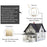 CACAZI FA50 Self-Powered Wireless Doorbell for Home Smart Doorbell Set with Transmitter + 2 Receiver (86 Large Button) - Gold / US Plug - 2